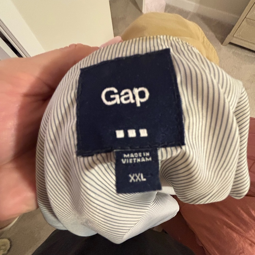 GAP Blue and White Striped Shirt XXL